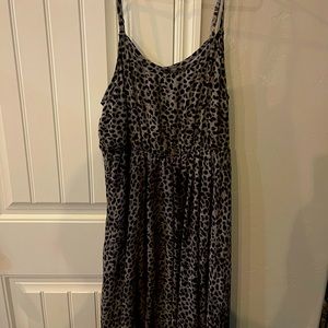 Torrid, midi, chiffon leopard dress Size 1X